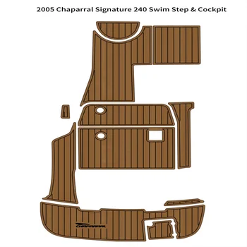 2005 Chaparral Signature 240 Плавательная Платформа Кокпит Лодки EVA Из Тикового Дерева Коврик Для пола