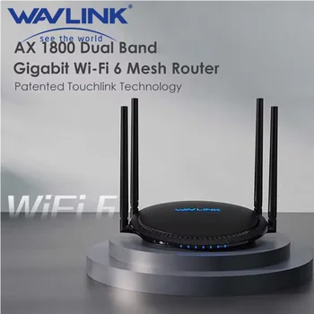 Wavlink AX1800/AX3000 WiFi 6 Mesh MU-MIMO Маршрутизатор Двухдиапазонный 2,4 ГГц 574 Мбит/с 5 ГГц 1201 Мбит/с Поддерживает стандарты 802.11ax/ac/a/n/g/b.