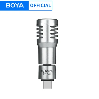 BOYA BY-P4U Всенаправленный Конденсаторный Микрофон Plug and Play Type-C Mini Mic для Трансляции Видеоблогов на Android-смартфонах и Планшетах