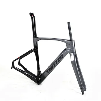 TWITTER700 * 40C рама дорожного велосипеда из углеродного волокна, внедорожный гравийный дорожный велосипед, матовая карбоновая дорожная рама, велосипедная рама, карбоновая гравийная рама