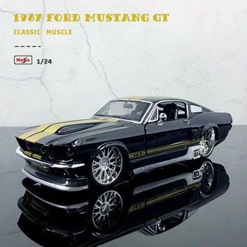Maisto 1:24 НОВАЯ Модифицированная версия 1967 Ford Mustang GT модифицированная модель автомобиля из сплава, коллекция подарочных игрушек