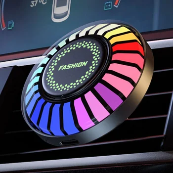 Автомобильный Bluetooth RGB Рассеянный свет USB, автомобильный ритм, аромалампа, Освежитель воздуха, светодиодная панель для автомобильной вечеринки