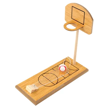 Настольный Баскетбол Портативный Классический Спортивный Миниатюрный Турнир Деревянная Игровая Аркада для детей