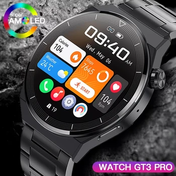 Для Huawei Watch GT3 Pro AMOLED Смарт-Часы Мужские с Пользовательским Набором Номера Для Ответа На Вызов Спортивный Фитнес-Трекер Мужские Водонепроницаемые Смарт-Часы 2023 НОВЫЕ