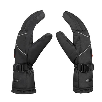 Перчатки с подогревом 5 В, 4000 мАч, Электрические перчатки, перчатки с сенсорным экраном, зимние перчатки с подогревом для езды на Велосипеде, катания на лыжах