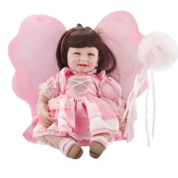Реалистичная Кукла Reborn для маленьких девочек, Силиконовая Принцесса 22 