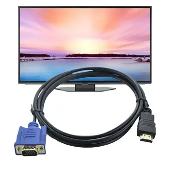 Удобная защита от помех при передаче сигнала, подключаемый кабель для видеопреобразования, совместимый с HDMI, для подключения кабеля VGA