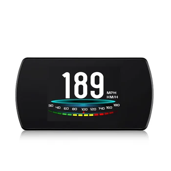 WYOBD T800 Головной дисплей Спидометр ЖК-экран высокой четкости Изменение значения цвета дисплея Напряжение Высота GPS HUD для любого автомобиля