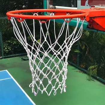 Прочные нейлоновые накладки всепогодное кольцо для баскетбольной корзины Стандартная сетка Спортивный обод Профессиональная сетка для замены ворот