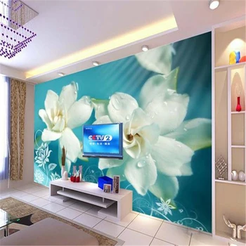 beibehang Big fashion custom manufacturer персонализированные обои настенная роспись телевизора расписной фон обои papel de parede