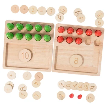 Красочные математические счетчики для детского сада Другие развивающие игрушки для подсчета сложения дерева манипулятивный набор для детей