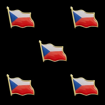 5 Штук Булавок с Лацканами Национального флага Чешской Республики, Официальных Уникальных Булавок и Брошей (Ценная упаковка)