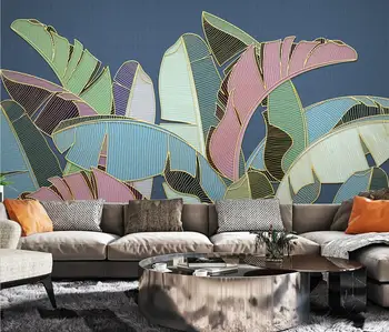 beibehang Пользовательские скандинавские тропические растения банановый лист Фотообои Обои для гостиной Спальни 3D обои домашнего Декора