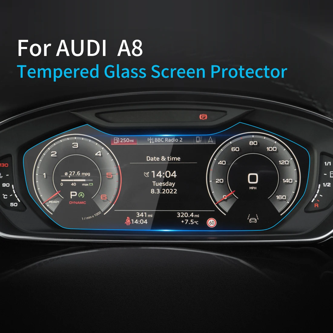 Автомобильные Наклейки, протектор экрана для Audi A8 2023, Навигатор, дисплей, Защитная пленка из закаленного стекла, Автомобильные аксессуары для транспортных средств 0