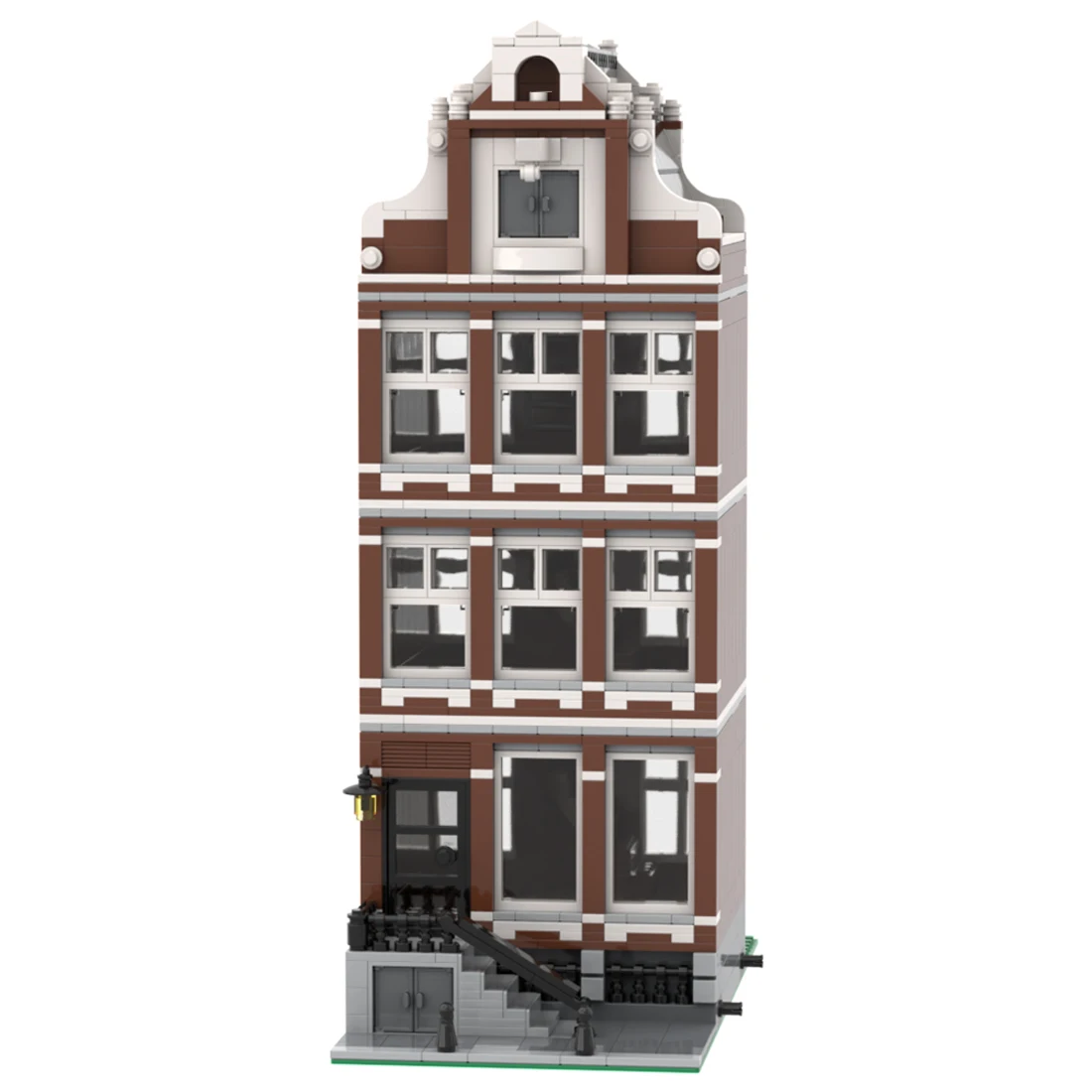 Авторизованный MOC-46108 935 шт. + Натуральное Модульное здание - Amsterdam Canal House Nr 1 Набор Строительных Блоков с Мелкими Частицами, Модель 0