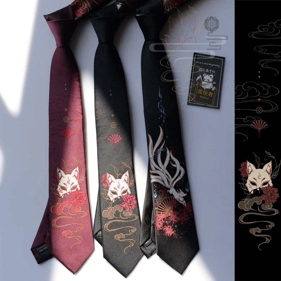 Аниме, галстук с лисой, косплей, одежда JK, мужские и женские аксессуары Kawaii, реквизит 1