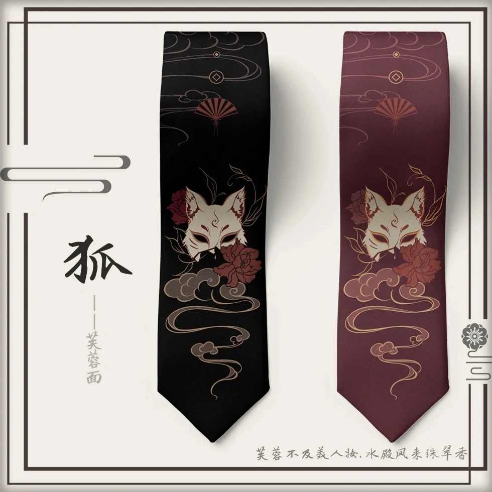 Аниме, галстук с лисой, косплей, одежда JK, мужские и женские аксессуары Kawaii, реквизит 2