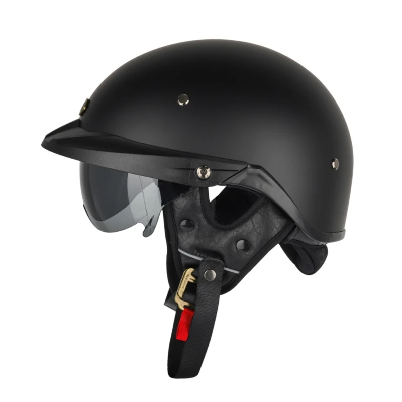 Бейсбольный шлем Мотоциклетный Винтажный Ретро-Шлем Летний Открытый Скутер Cruiser-Chopper Gangster для мужчин, женщин, детей 1