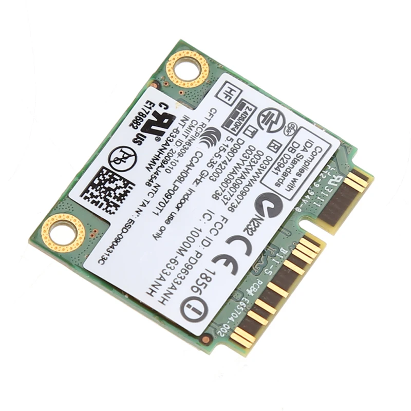 Беспроводная карта Mini PCI-E 450 Мбит/с, Двухдиапазонная IEEE 802.11a/b/g/n для Intel 6300 633ANHMW, Универсальный челночный корабль 3
