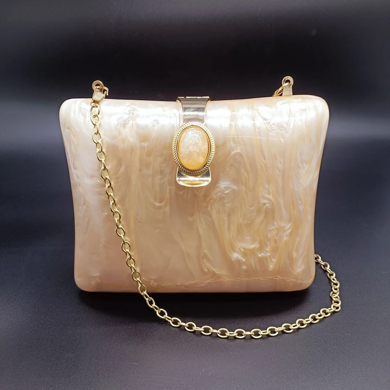 Брендовые акриловые сумки Для женщин, кошелек-клатч, Роскошная вечерняя сумочка, женская Дизайнерская Мини-сумочка через плечо, кошелек с жемчугом 2