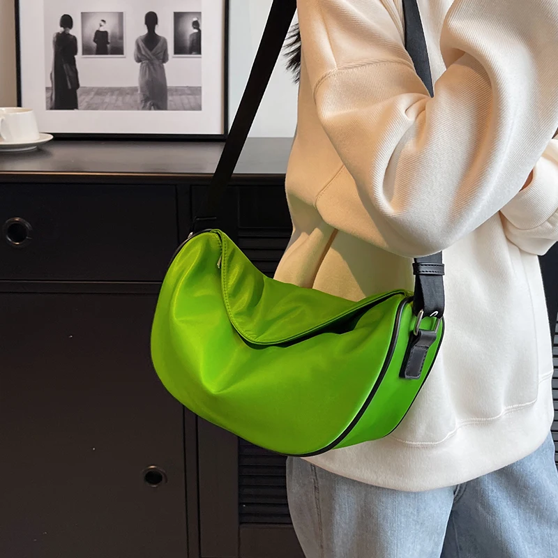 Водонепроницаемый нейлоновый карман на предплечье, повседневная женская сумка через плечо, сумка для покупок подмышками, сумка для мобильного телефона, женская сумочка на молнии 0