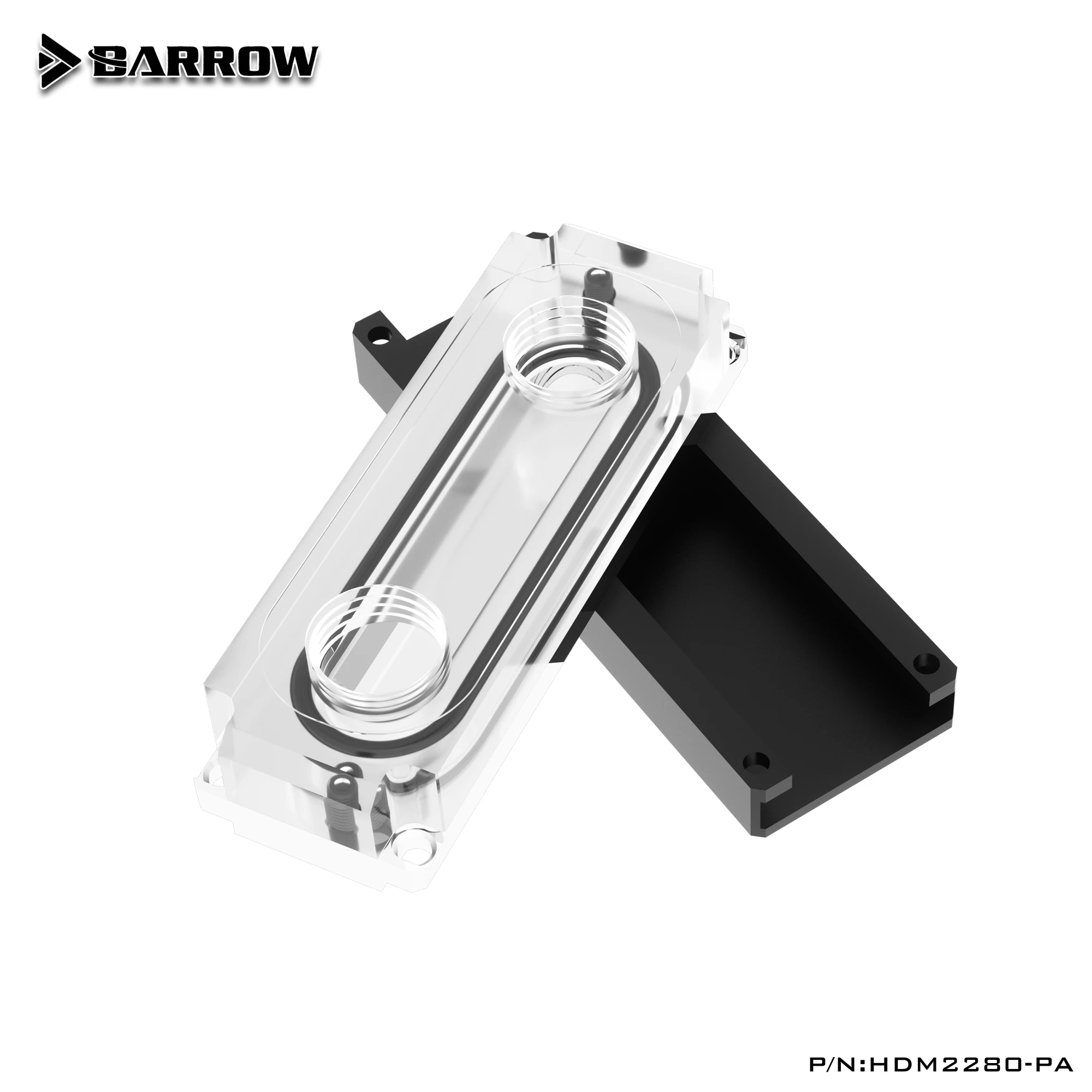 Водяной блок BARROW Используется для 2280 \ 22110 PCI-E SSD \ SATA M.2 M2 SSD \ Радиаторный блок с двусторонним отводом тепла HDM2280-PA 0
