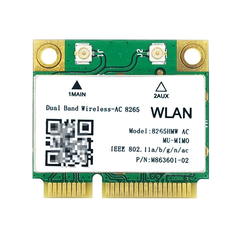 Двухдиапазонная Беспроводная-AC 8265HMW Half Mini Pci-e Беспроводная Wifi BT-совместимая карта Wlan 4.2 для Intel Для Asus Acer Dell 24BB 3
