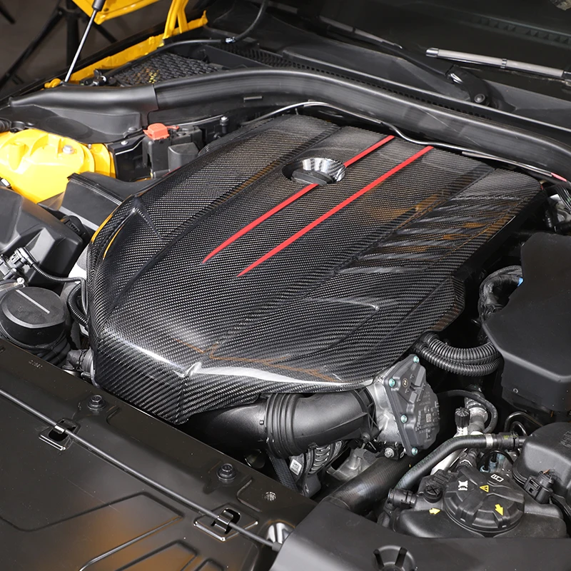 Для Toyota GR Supra A90 A91 2019-2022 Капот Из Настоящего Углеродного Волокна, Внутренняя Отделка Крышки двигателя, Обвесы, Автомобильные Аксессуары 4