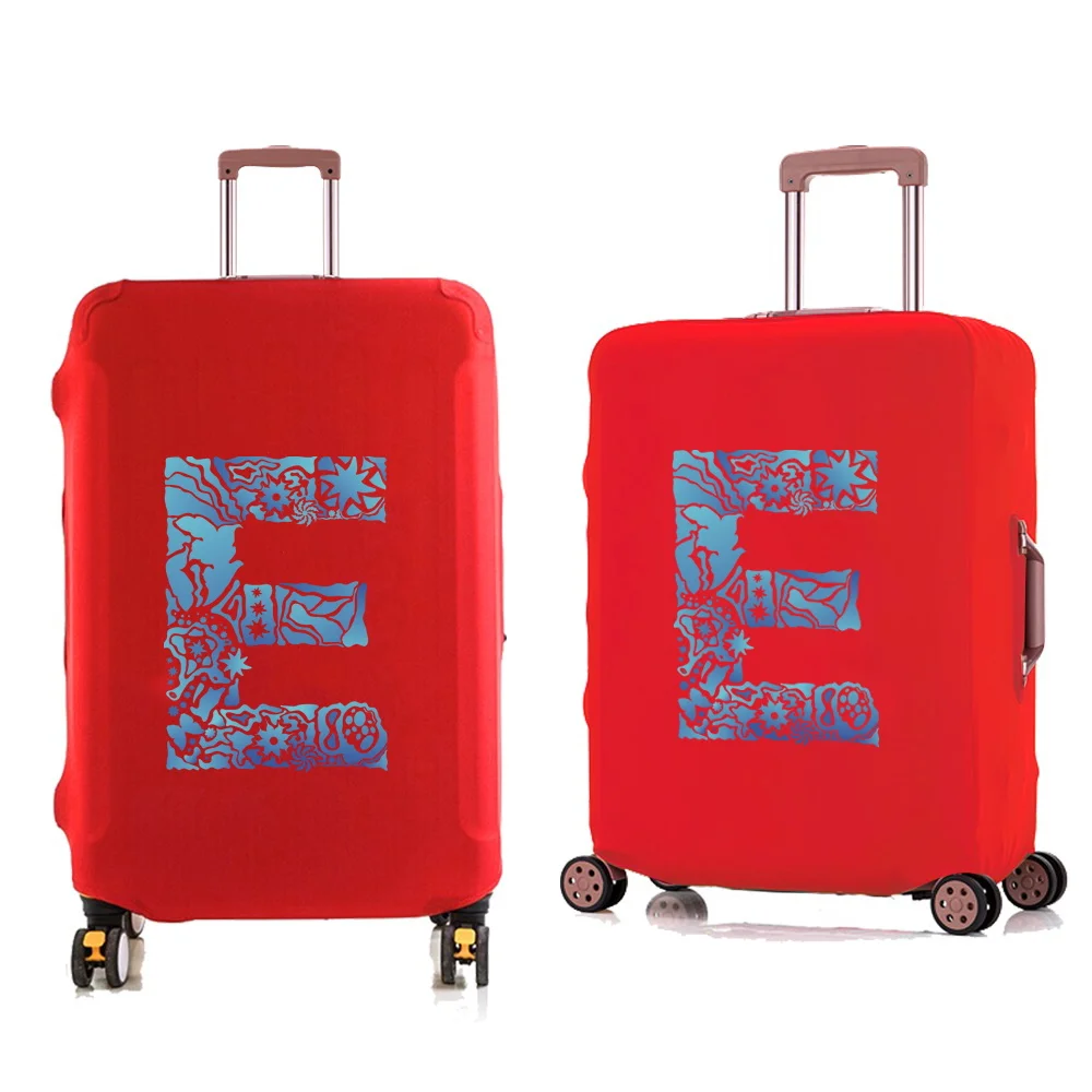 Дорожный багаж, Эластичный утолщенный защитный чехол для 18-32-дюймового чемодана, чехол-тележка, аксессуары, чехлы с выгравированным рисунком 4
