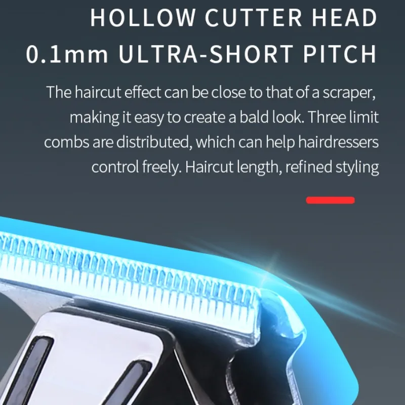 Доступен легкий Портативный индикатор для стрижки волос Kemei Km-1452 Usb-зарядка Быстрая Зарядка Ipx5 Hiar Clipper 3