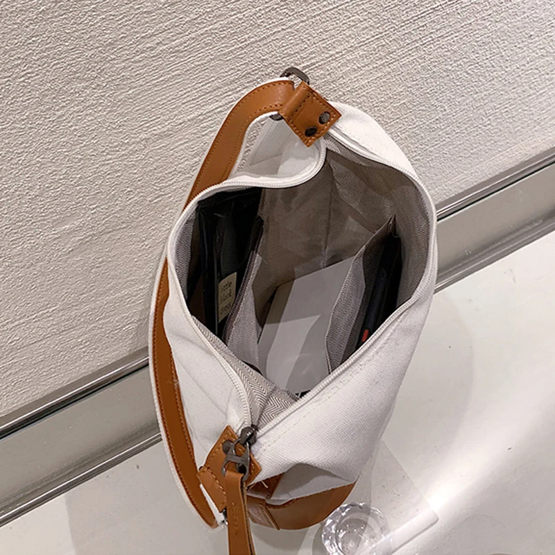 Женская сумка через плечо 2022, модный дизайн в стиле пэчворк, сумка для покупок, Легкая Холщовая повседневная сумка-мессенджер Большой Емкости X9 2