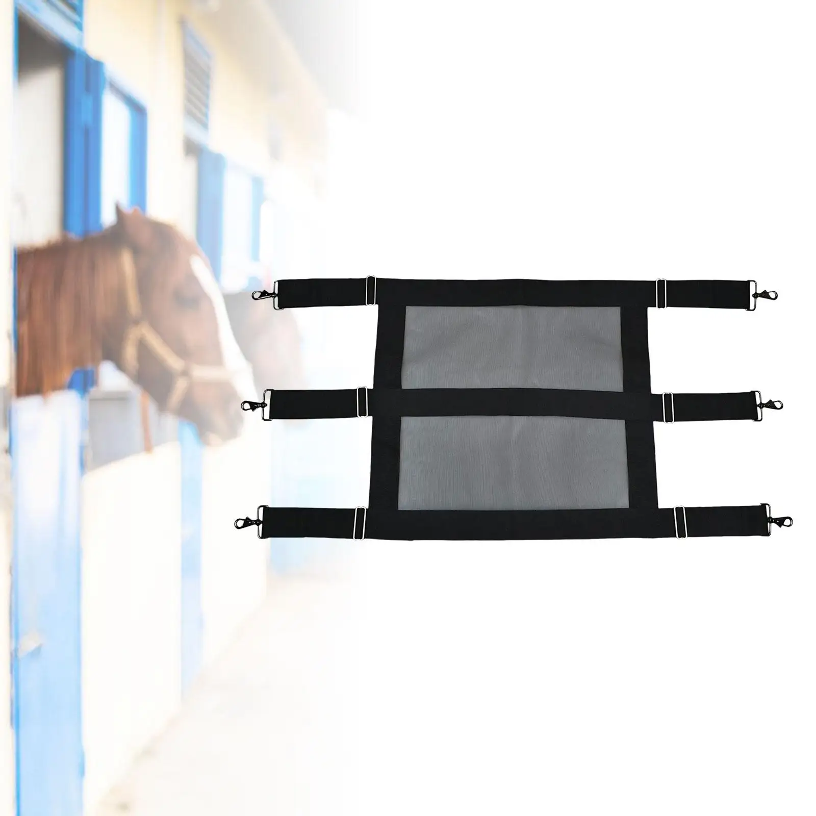 Защита стойла для лошадей Прочные крючки для лошадей Классические и фурнитурные Сетка для подачи воздуха Большая 3