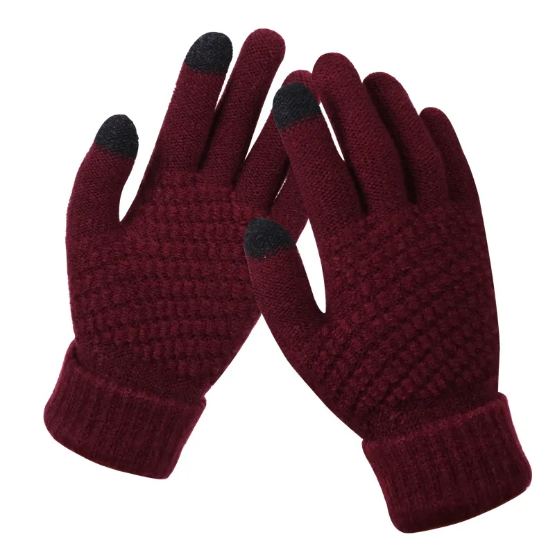 Зимние лыжные перчатки для сноуборда, нескользящие флисовые перчатки с сенсорным экраном, теплые зимние перчатки унисекс 0