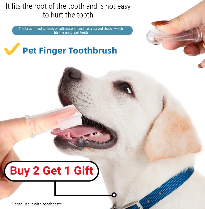 Зубная щетка для собак, Пальчиковая Зубная щетка для домашних животных, Игрушки для собак, Защита окружающей среды, Силиконовые Собаки, Кошки, Чистящие Зубы, Зоотовары, Зубные щетки 0