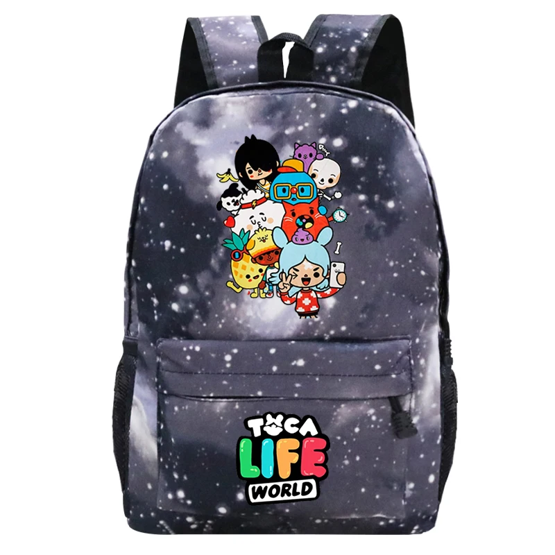 Игровой рюкзак Toca Life World для мальчиков и девочек, детская школьная сумка с аниме, Детский Милый Мультяшный школьный рюкзак, Повседневный рюкзак Mochila 2