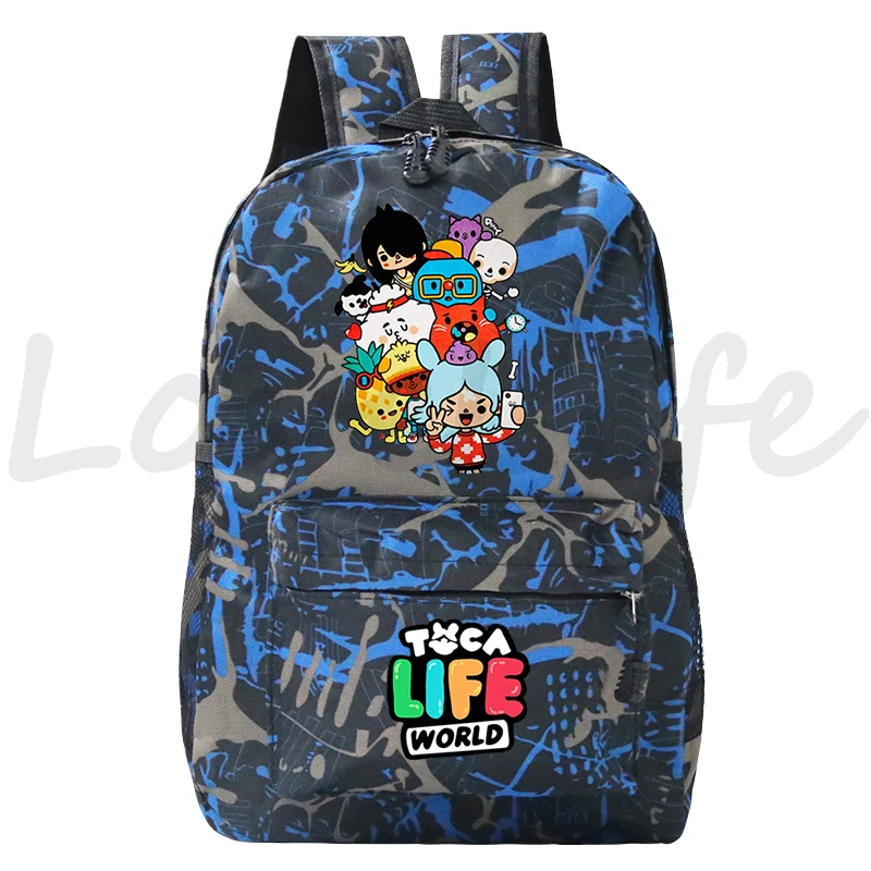 Игровой рюкзак Toca Life World для мальчиков и девочек, детская школьная сумка с аниме, Детский Милый Мультяшный школьный рюкзак, Повседневный рюкзак Mochila 5