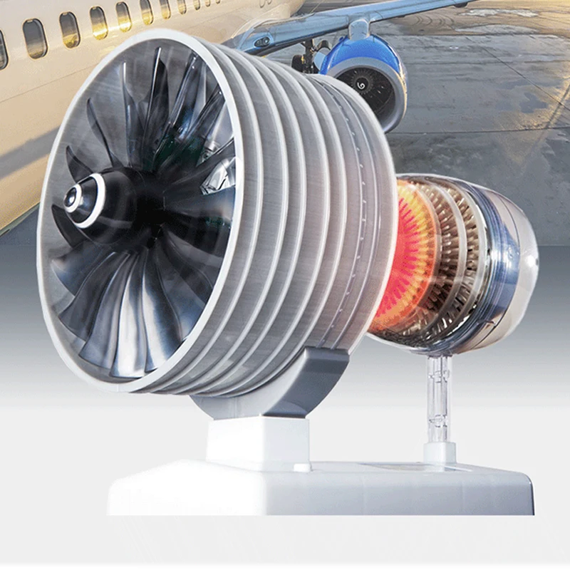 Имитационная модель двигателя реактивного самолета Aerojet Turbofan Engine Подвижная игрушка DIY Assembl Kit 1