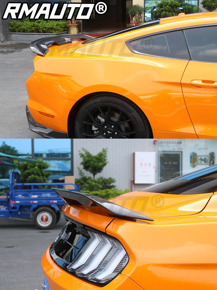Карбоновый Спойлер заднего багажника автомобиля Mustang в стиле GT500 Для Ford Mustang 2015-2021, Детали экстерьера Заднего спойлера, крыла 3