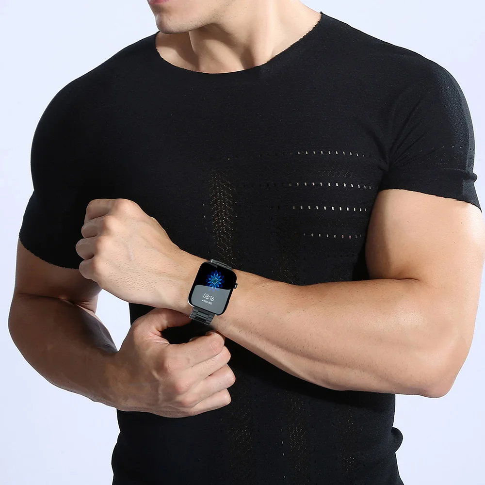 Классическая Пряжка Из Нержавеющей Стали Ремешок Для Часов Xiaomi Mi Smart Watch Сменный Ремешок Для Часов Металлический Браслет 18 мм Ремешок Для Часов correa 5
