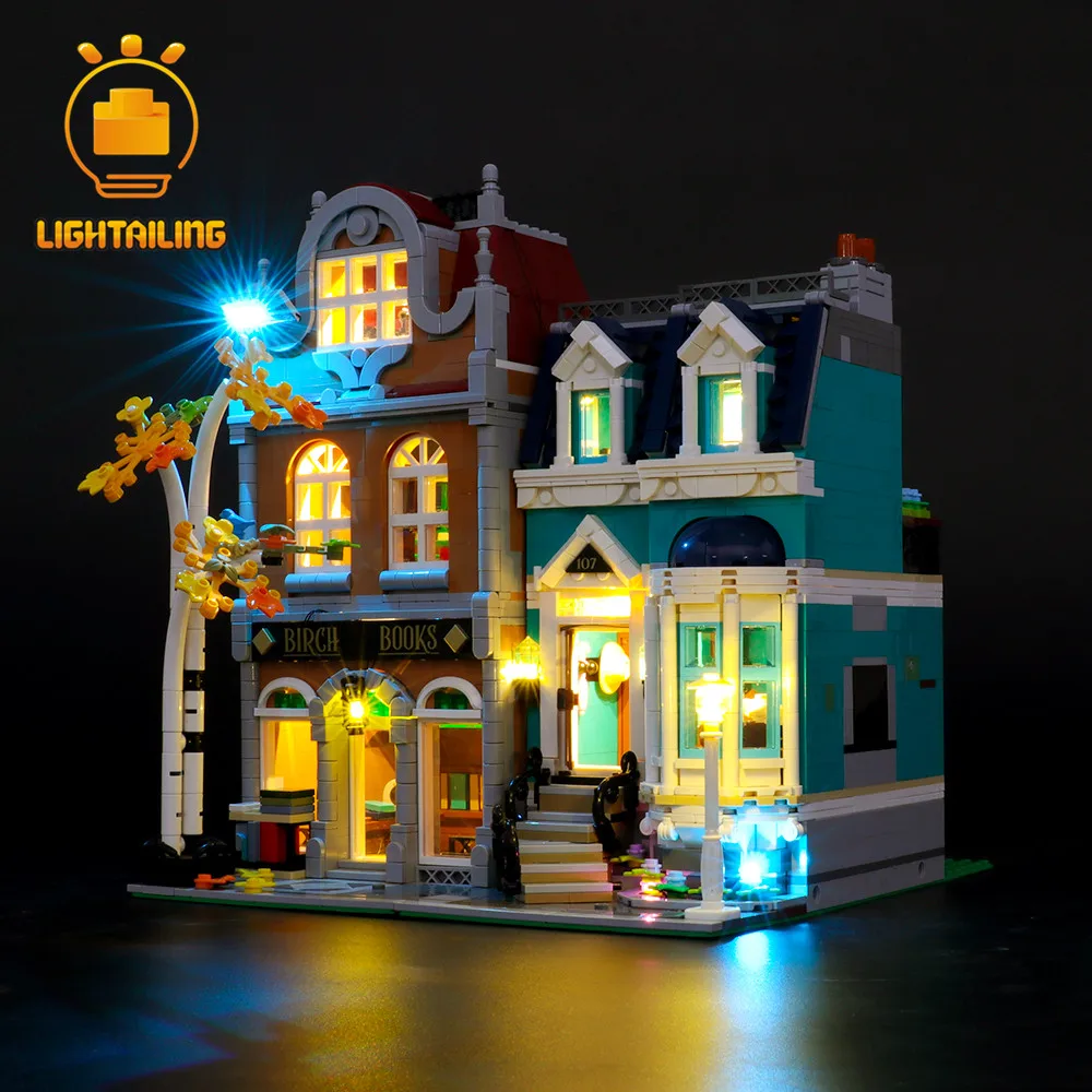 Комплект светодиодных ламп LIGHTAILING для книжного магазина 10270, набор строительных блоков (не включает модель) Игрушки для детей 3