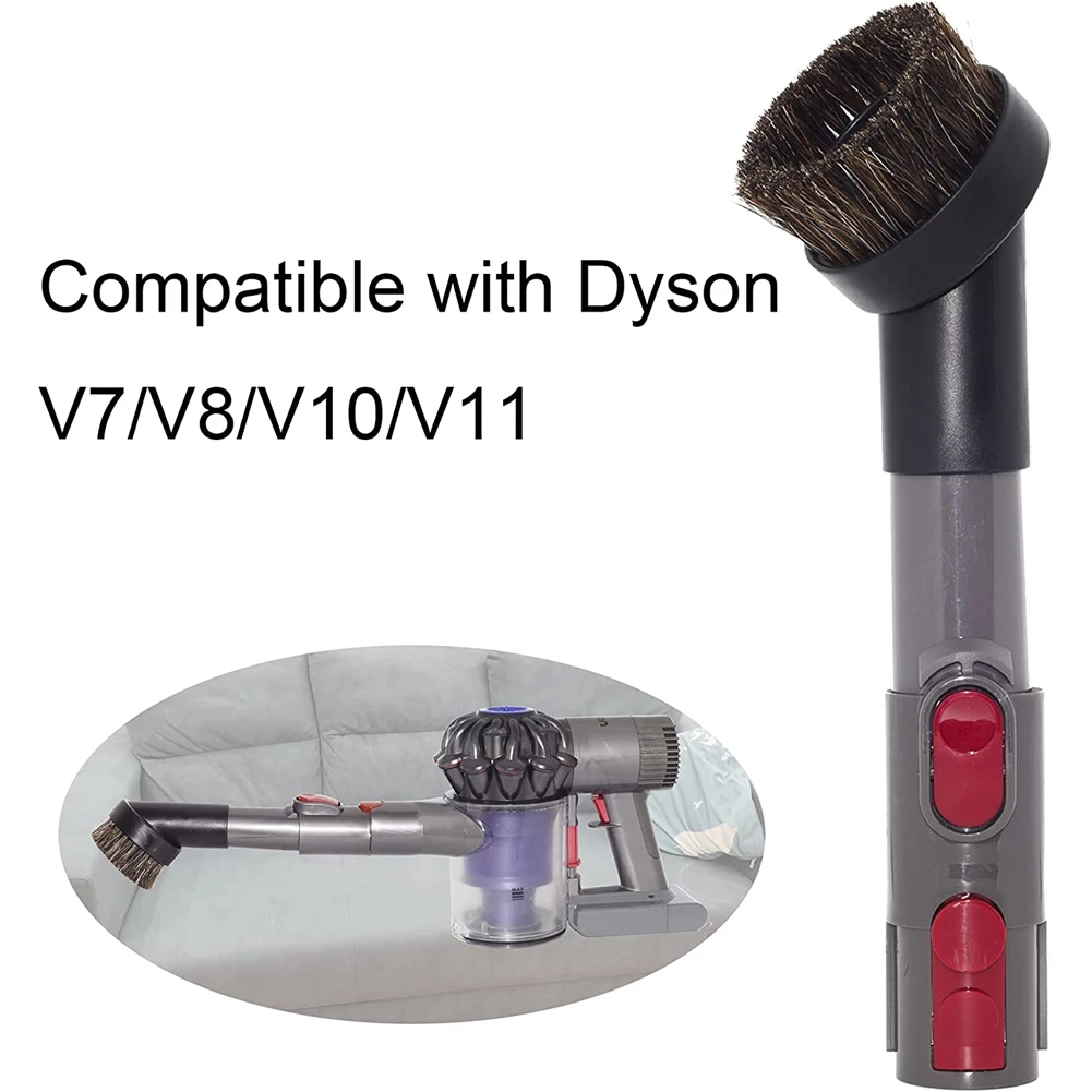 Конский волос 1,25 дюйма, насадка для вакуумной щетки, адаптер для шланга для пылесоса Dyson V15, V11, V10, V8, V7, V6 3
