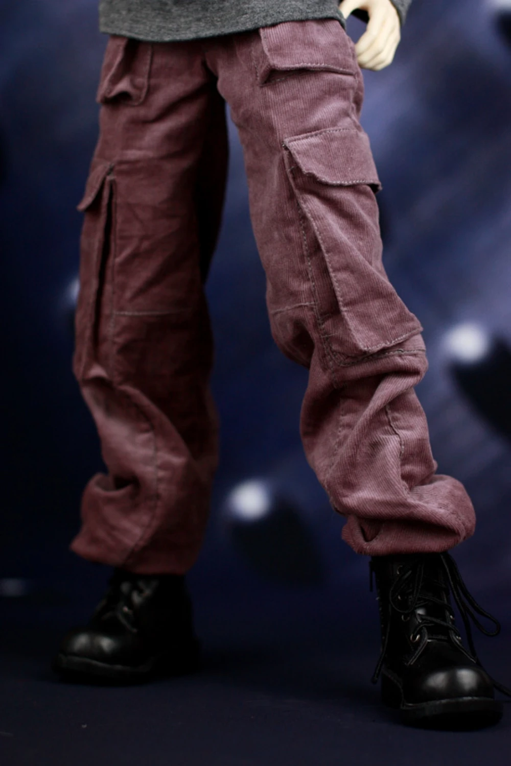 Костюм куклы BJD подходит для аксессуаров для брюк кирпично-красного уличного стиля с несколькими карманами 1/3 MSD. 0