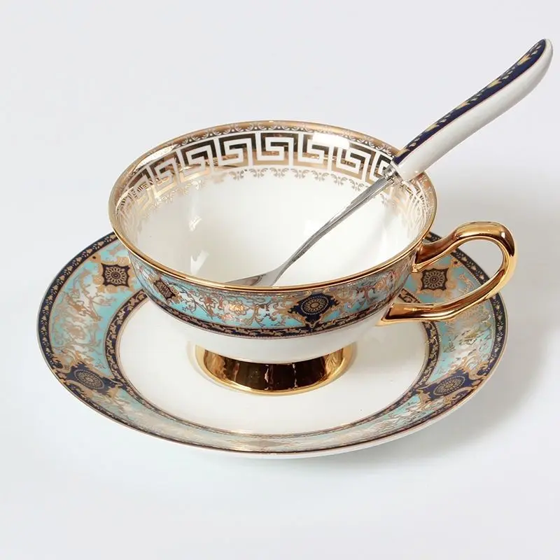 Кофейная чашка из французского костяного фарфора, дворцовый стиль, маленькая роскошь, британская роскошь и изысканная послеобеденная чашка. 2