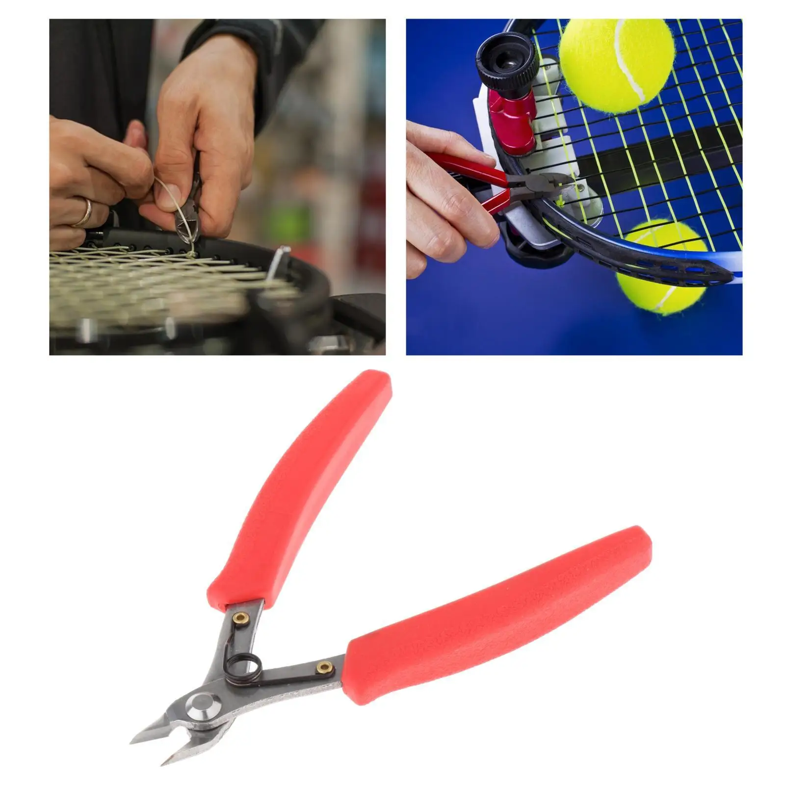 Кусачки для резки проволоки для теннисной ракетки для бадминтона Диагональные плоскогубцы для обрезки ракетки для сквоша 1