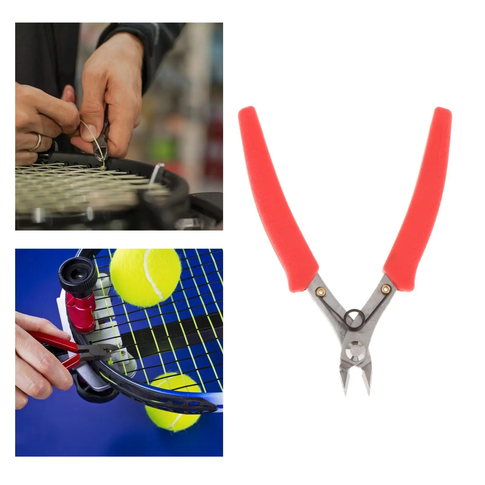 Кусачки для резки проволоки для теннисной ракетки для бадминтона Диагональные плоскогубцы для обрезки ракетки для сквоша 2