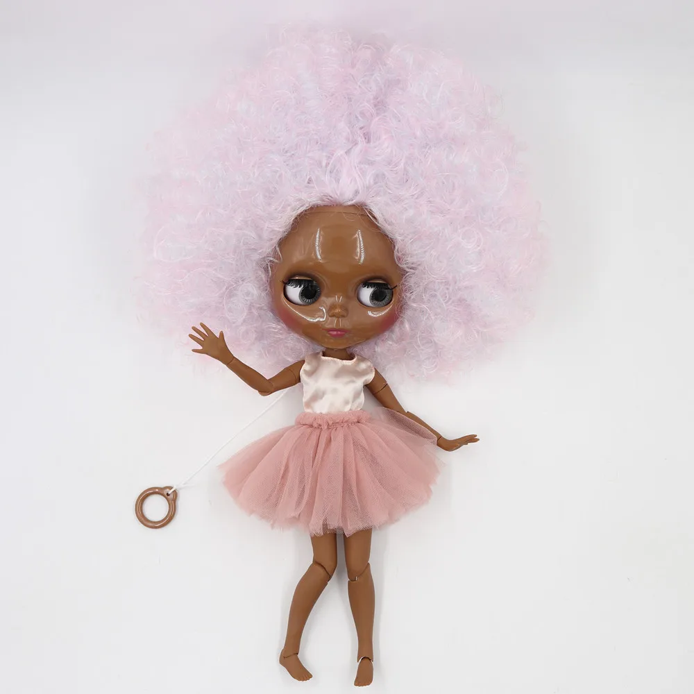 Ледяная кукла DBS Blyth 30 см, индивидуальное лицо с совместным телом, розовые смешанные волосы для 1/6 BJD girl gift BL6909/QE126 3