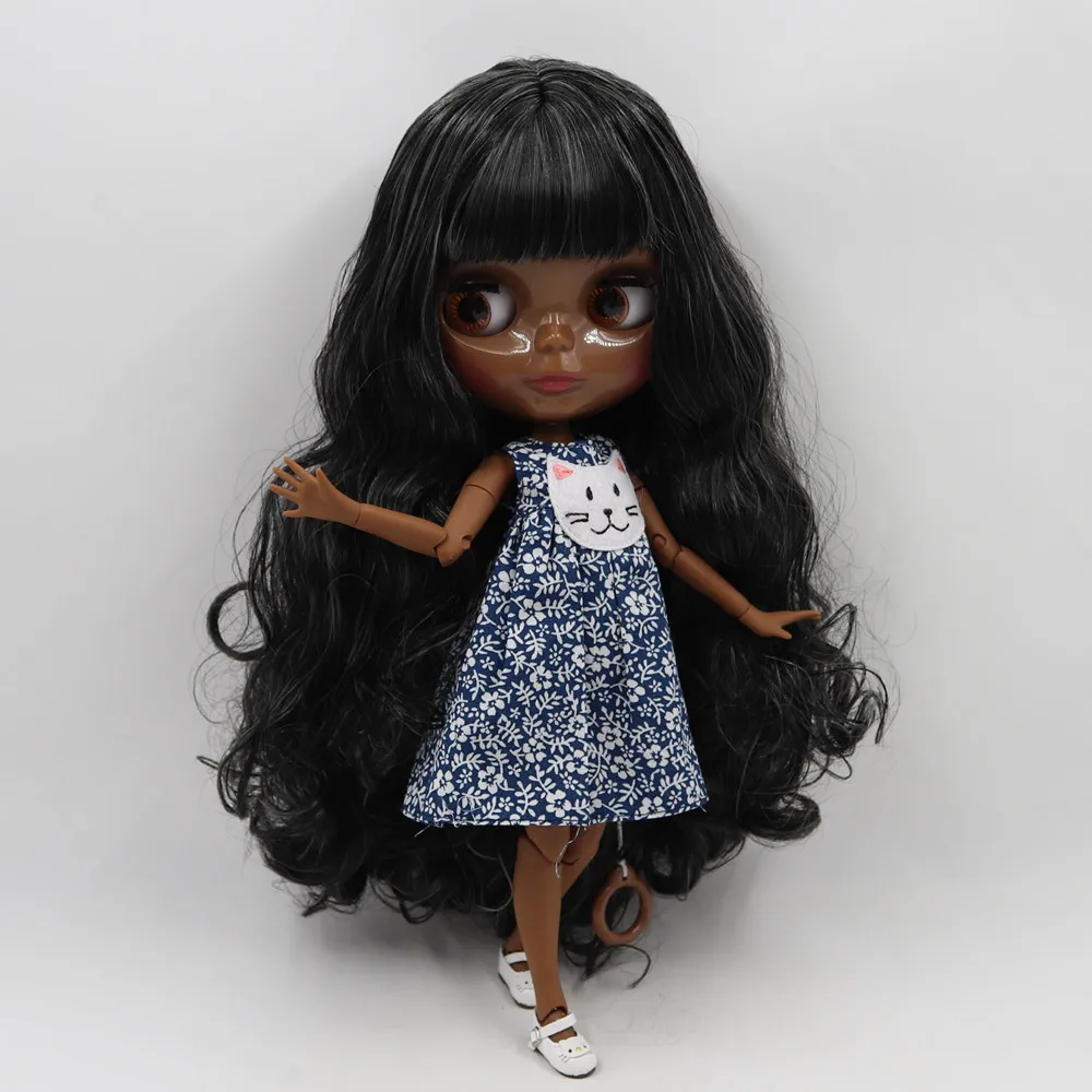 Ледяная кукла DBS Blyth 30 см на заказ 1/6 BJD обнаженное совместное тело, черные смешанные волосы для подарка девушке 4