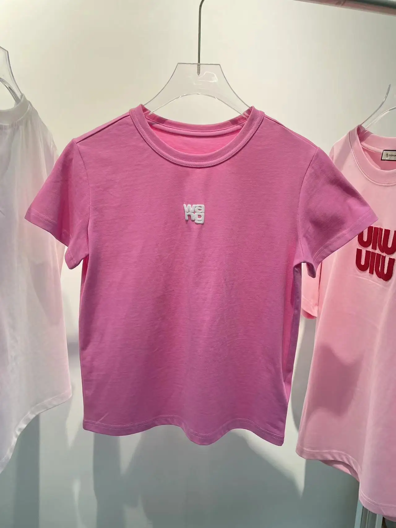Летняя индивидуальность, однотонный универсальный топ с буквенным принтом, круглый вырез, хлопковая футболка с коротким рукавом для женщин, футболки 2