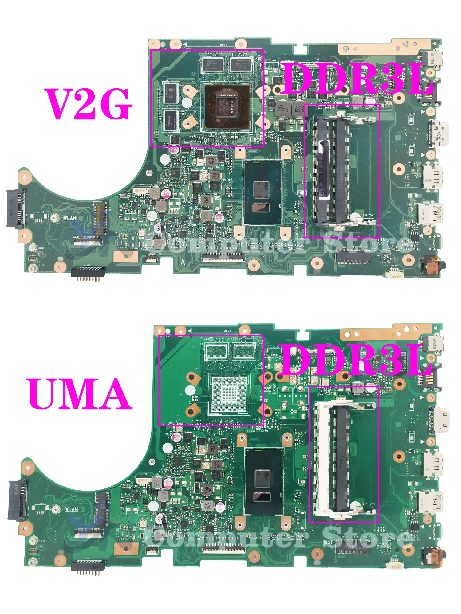 Материнская плата ноутбука A756U Для ASUS X756UQ X756UR X756UAK X756U X756UV X756UJ X756UA X756UQK X756UX Материнская плата I3 I5 I7 UMA/PM/V2G 1