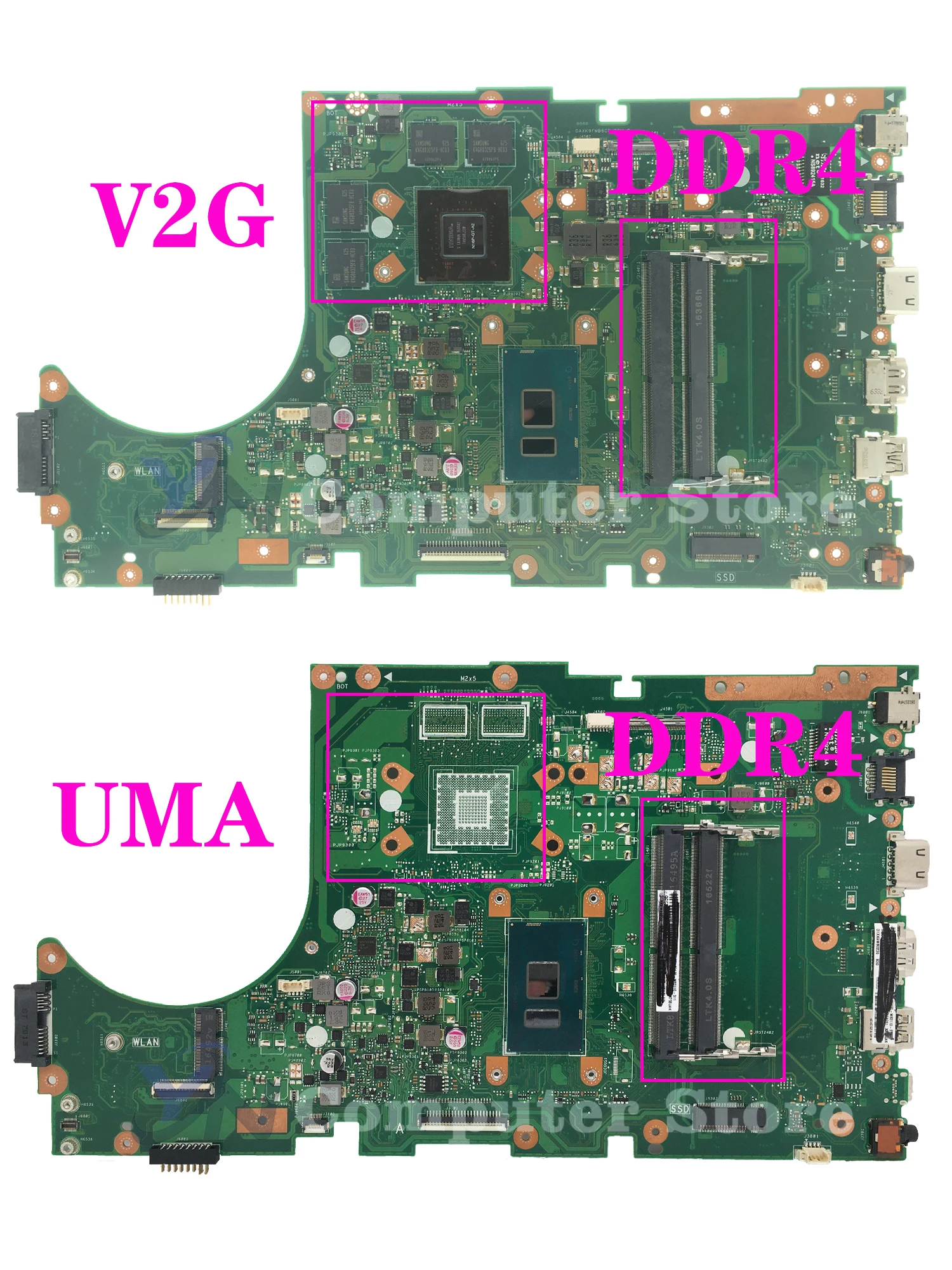 Материнская плата ноутбука A756U Для ASUS X756UQ X756UR X756UAK X756U X756UV X756UJ X756UA X756UQK X756UX Материнская плата I3 I5 I7 UMA/PM/V2G 2